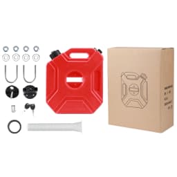 1.3 Gallon Gas Tank 5L Portable Backup Oil Can with Lock and Keys Fits for Motorcycle SUV ATV Most Cars
