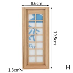 Dollhouse Mini doors and windows can be painted and colored with plain materials