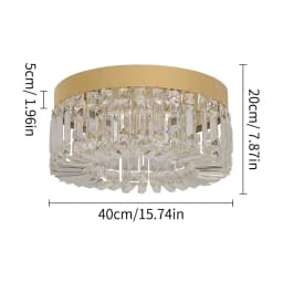 Gold Luxury Crystal Ceiling Lamp Living Room Modern Chandeliers Decoration Led Ceiling Lights Lighting Fixture Diameter 40 50cm