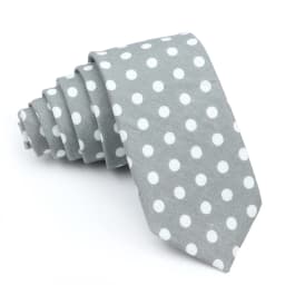 Cotton Men's Dots Neck Tie Classic Skinny Tie For Men Red Pink Black White Wedding Party Fashion Casual Man Business Cravat Gift
