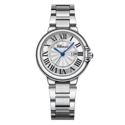 LANCARDO Quartz Calendar Dial Stainless Steel Couples Waterproof Watch Roman Dial Stereo Detachable Strap Casual Business Watch
