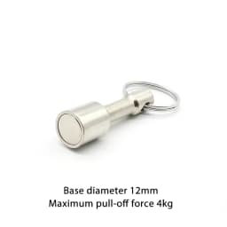 Bearing 4-24KG Super Strong Metal Magnet Check Car Keys Keychain Split Ring Pocket Keyring Hanging Holder Portable Outdoor Tools
