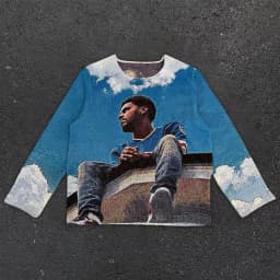 Sweatshirt Y2K Clothes American Gothic Hip Hop 3D Digital Graphics Oversized Sweatshirt Mens Womens Round Neck Long Sleeve Tops