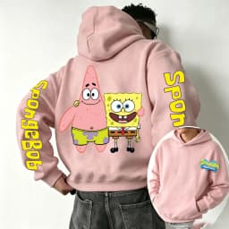 SpongeBob SquarePants and Patrick Star Cartoon Anime 2026 New Spring and Autumn Men's and Women's Fashion Hooded Sports Hoodies