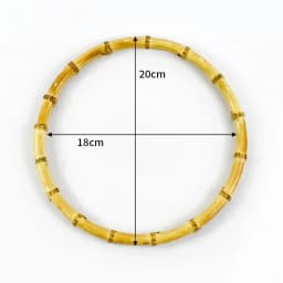 1/2Pcs Deepeel 7-18cm Round Bamboo Handles Handbag Purse Frame Closure Woven Bag Handle DIY Handmade Replacement Accessories