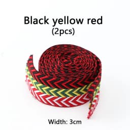 1 Pair Wavy Bread Style Flat Shoelaces Trend Decorative Laces for Sneakers 1.5/2/3 Cm Width Shoe Accessories