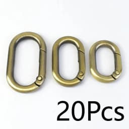 10/20Pcs Spring O Ring Buckles 13-32mm Openable Loop Carabiner Clip Hook for Bag Strap Keyring DIY Craft Hardware Accessories