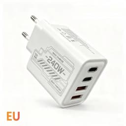 240W GaN Mechanical Multi‑Port Fast Charging USB Travel Adapter EU US Plug for Phone & Laptop Different Digital Gadgets