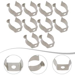 10pcs Spring Terry Clips Stainless Steel Narrow Base Tools 6mm-28mm Heavy Duty Tools Storage Hangers For Garages Sheds Hardwares