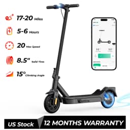 Electric Scooter Max Speed 20 Mph, 1000W, 10" Tubeless Tires, 40 Max Miles Range Folding E-Scooter APP Smart Support Family Use