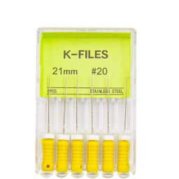 6Pcs/Pack Dental Endo Files Hand Use K Files Stainless Steel Root Canal Treatment Drills Endodontic Instruments