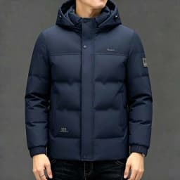 High Quality Thick Winter Men Parkas Slim Business Cold Resistant Versatile Men Casual Parkas Thick Detachable Hood Warm Coat