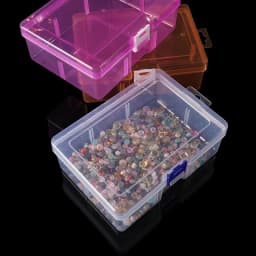 1pcs Transparent Plastic Storage Boxes For Jewelry Hardware Accessories Small Items for DIY Jewelry Beads Crafts Container Box