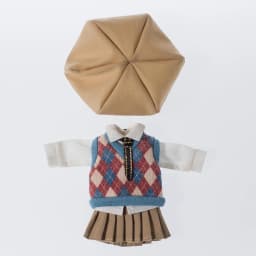 Ob11 Doll British Style Vest Set Doll School Uniform Doll Peaked Cap Accessories For Ymy, Nendoroids P9, 1/12 Bjd, Gsc, Molly