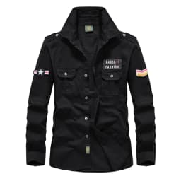 Spring Autumn Men Long Sleeve Cargo Polo Shirt Men Casual Fashion Cotton Shirt Men Tactic Military Embroidery Tops Plus Size 6XL
