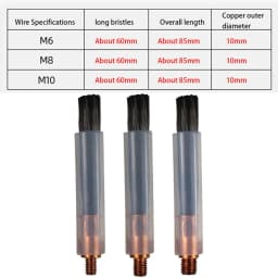 Pickling TIG WIG MIG MAG Brush M6 M8 M10 Cover Cleaning Tool Weld Cleaner Weldseam Carbon Fiber Brush/Acid Scrubbing Brush