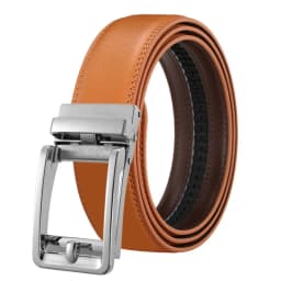 3.5cm Belt for Men Automatic Genuine Leather Belt Men Leather Ratchet Adjustable Real Ratchet Leather Dress Designer