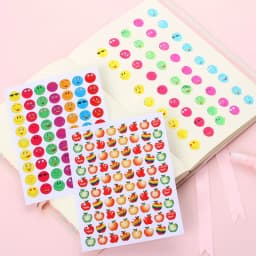 10 Pieces/bag Children's Cartoon Pattern Mini Kindergarten Reward Sticker Teacher Praise Label Reward Five-star Gold Sticker