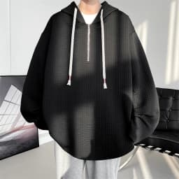 New Spring Autumn Men's Hooded Hoodies Solid Loose Casual Sweatshirts Man Streetwear Pullover Male Hoodie Outwear Plus Size 5XL