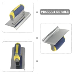 1pc Drywall Corner Tool Corner Trowel With Grip Handle Stainless Steel Sheetrock Plastering Tool Wall Repair Tool