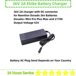 Reention Dorado Ebike Battery Charger Dorado Mini Pro Plus Max 21700 36V 48V 52V 2A 3A 4A Dorado E-bike Battery Charger