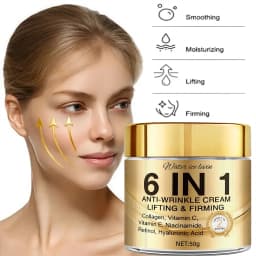 6 in 1 Cream with Collagen, Retinol & Hyaluronic Acid, Lifts, Firms & Nourishes for Softer, Confident Skin