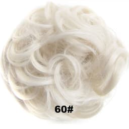 Zolin Synthetic Messy Curly Hair Bun Scrunchie Chignon Donut Elastic Rope Rubber Band Hair Bun Pad Updos Hairpiece