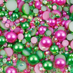 10g Mix Size Jelly Resin Flatback Rhinestone AB Imitation Pearl Beads For Nail Art DIY Cup Crafts Decor