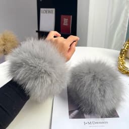 Fox Fur Cuff Arm Warmer Lady Bracelet Real Fur Wristband Glove High Quality Fox fur Cuffs Hot Sale Wrist Warmer