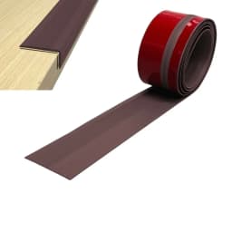 1 Roll 2m/78.74in Stair Edge Protector Non-slip Stair Nose Edging Self-Adhesive PVC Stair Edge Trim L-Shape Waterproof Step Edge