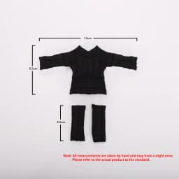 Sexy Off Shoulder Sweater Doll Clothes With Stacked Socks For OB11 Fits ASi Mitian Freedom Proposition 1/12 BJD Dolls