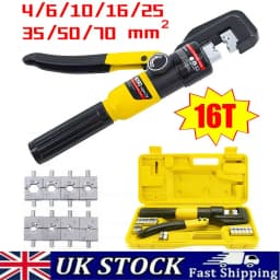 16 Ton 8 Dies Hydraulic Crimping Tool Plier Hydraulic Compression Tool Wire Battery Cable Lug Terminal Clamp Compression Set