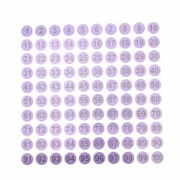 Colors 1-100 Number Sticker 10mm Paper Round Self Adhesive Number Sticker Label White Marking Digital Label Sticker