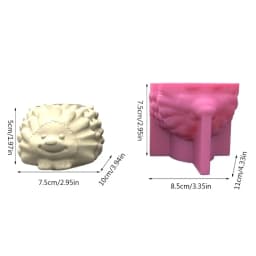 3D Animal Flowerpot Pen Holder UV Crystal Epoxy Mold Elephant Cement Plaster Clay Resin Silicone Mould DIY Crafts Casting Mold