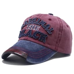 Unisex Vintage Baseball Cap Washed Cotton Hats For Men Women Casual BLACK Letter Embroidery Cap Outdoor Sports Cap