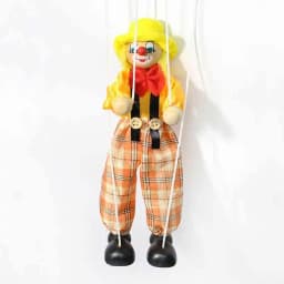 Marionette Puppets Clown Pull String Doll Birthday Christmas Gifts Theater Puppetry Party Favors For Kids Boys Girls Adults