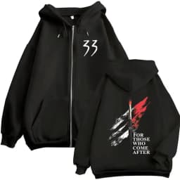 Game Esquie Clair Obscur Expedition 33 Jacket Hoody Unisex Vintage Oversized Zip Up Sweatshirt High Quality Fleece Zipper Hoodie