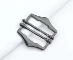 3 Pcs/pack Metal Two Slides Tri-Glide Buckles for Suit Vest Shoulder Leather Bag Strap Belt Slider Adjustment Rectangle Buckle