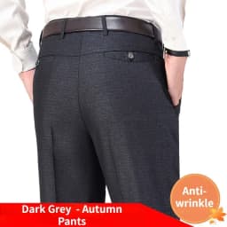 New Men's Autumn Thick Casual Suit Pants Classic Business Fashion Stretch Summer Thin Trousers Male Brand Clothes KOACUS