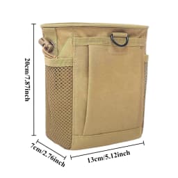 Outdoor Molle Drawstring Ammunition Bag Adjustable Utility Belt Fanny Hip Waist Bag Outdoor Ammo Storage Pack Ammo Bag