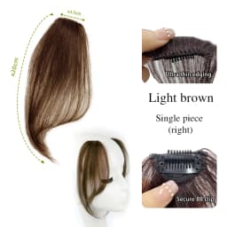 Seamless Natural Invisible Bangs Wig Traceless Bangs 100% Human Hair Female Figure-eight Bangs on Both Sides Wig Patch