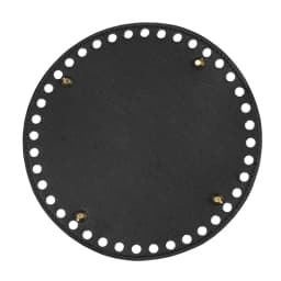 20*20cm Round PU Leather Bag Bottom for Knitting Bags Base Pad With Holes DIY Crochet Handmade Bottoms Handbag Accessories