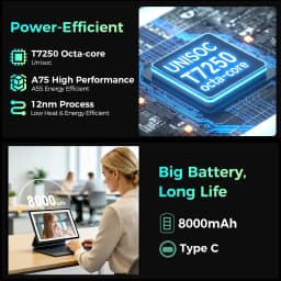 Teclast P50T Android 16 Tablet 90Hz 11" Incell TDDI T7250 Octa Core Max.16GB RAM 128GB ROM 8000mAh 13MP+5MP GPS Tablets PC