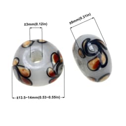 Black Color Series 2/4/6PCS/LOT Mixed Style Handmade Lampwork Glass Beads For Crafts Charm Bracelets/Earring DIY Jewelry Making
