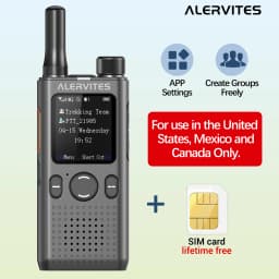 Baofeng AT1 Global Mini Walkie Talkie POC 4G/5G Network Lifetime Free Use Create Groups Unlimited Distance ALERVITES Ham Radio