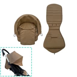 MomTan Stroller Replacement Colth Set For YOYO ,YOYO+ ,YOYO2 Strollers , Waterproof Double Lay 1:1 Original Fabric