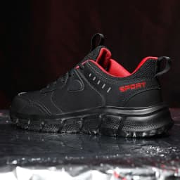 Men Hiking Shoes New Leather Windproof Lightweight Simple Versatile Jogging Male Sneakers Outdoor Non-Slip Wear Resistant Shoes