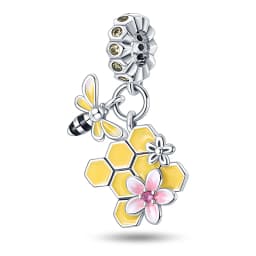 925 Silver Color Fashion Squirrel Maple Leaf Honey Autumn Series Charms Bead Fit 3mm 925 Original Bracelets Fine DIY Jewelry