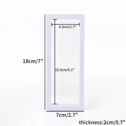 1Pcs White 3D Floating Display Case Stands Holder Plastic Suspension Storage for Pendant Necklace Bracelet Ring Jewelry Case