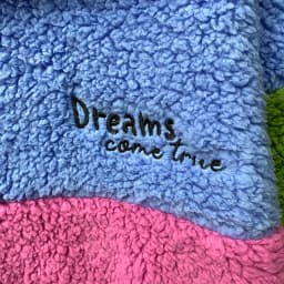 Warmth Thick Long Plush Women's Sleepwear Half Zipper Embroidered Coral Fleece Patchwork Home Clothes Polyester Fiber Long Sl...